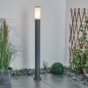 Caserta Poste de Jardín Antracita, 1 luz, Sensor de movimiento