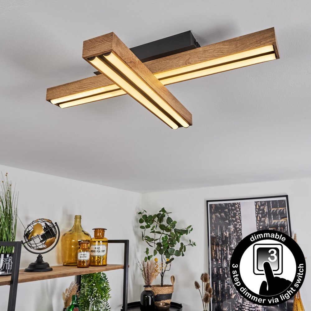 Maumela Lámpara de Techo LED Negro, 1 luz main product photo
