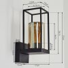 Palanga Aplique para exterior Negro, 1 luz