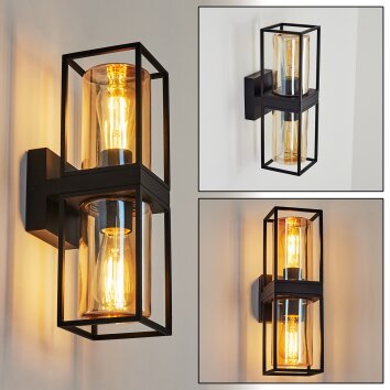 Palanga Aplique para exterior Negro, 2 luces