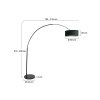 Steinhauer Sparkled Light Lámpara de Pie Negro, 1 luz