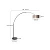 Steinhauer Sparkled Light Lámpara de Pie Negro, 1 luz