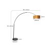 Steinhauer Sparkled Light Lámpara de Pie Negro, 1 luz