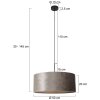 Steinhauer Sparkled Light Lámpara Colgante Negro, 1 luz