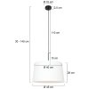Steinhauer Sparkled Light Lámpara Colgante Negro, 1 luz