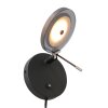 Steinhauer Turound Aplique LED Negro, 1 luz