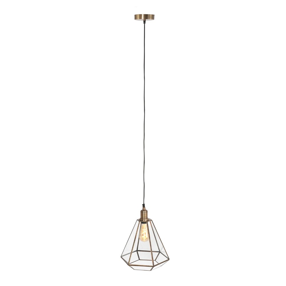 Steinhauer PIMPERNEL Lámpara Colgante Bronce, 1 luz main product photo