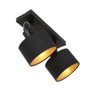 Steinhauer Ornoir Lámpara de Techo Negro, 2 luces