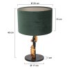 Steinhauer Animaux Lámpara de mesa dorado, Negro, 1 luz