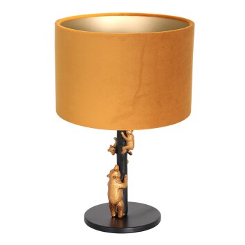 Steinhauer Animaux Lámpara de mesa dorado, Negro, 1 luz