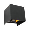 Steinhauer Muro Aplique para exterior LED Negro, 2 luces