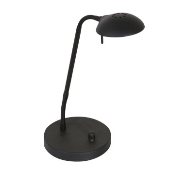 Steinhauer Biron Lámpara de mesa LED Negro, 1 luz