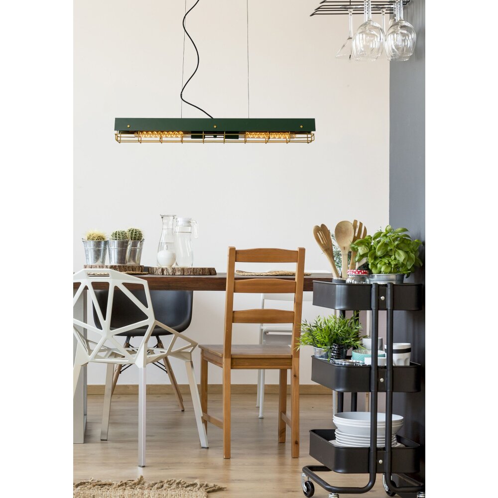Lucide PENIGUET Lámpara Colgante Verde, 2 luces main product photo