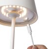 Lucide JUSTIN Lámpara de mesa LED Blanca, 1 luz