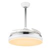Globo CABRERA Ventilador LED Blanca, 1 luz, Mando a distancia