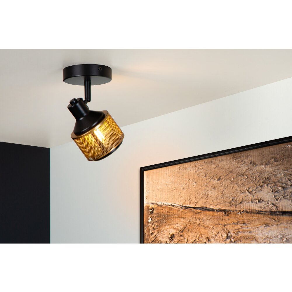 Lucide RAFA Aplique Negro, 1 luz main product photo