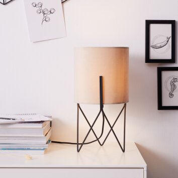 Brilliant Atami Lámpara de mesa Negro, 1 luz