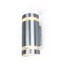 Lutec Focus Aplique para exterior Acero inoxidable, 2 luces