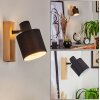 Sumlili Aplique Crudo, Negro, 1 luz