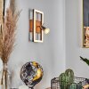 Deadwood Aplique LED Negro, Blanca, 2 luces