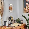 Deadwood Aplique LED Negro, Blanca, 2 luces