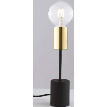 Gnarp Lámpara de mesa dorado, Negro, 1 luz