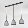 Stettler Lámpara Colgante Negro, 3 luces