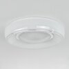 Tobosy Lámpara de Techo LED Blanca, 1 luz, Mando a distancia