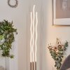 Gamsen Lámpara de Pie LED Níquel-mate, 3 luces, Mando a distancia, Cambia de color