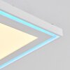Telsen Lámpara de Techo LED Blanca, 2 luces, Mando a distancia, Cambia de color