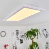 Telsen Lámpara de Techo LED Blanca, 2 luces, Mando a distancia, Cambia de color