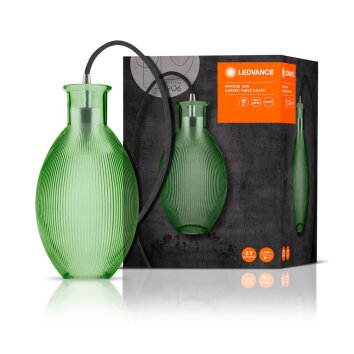 Ledvance 1906 Carved Lámpara de mesa Negro, 1 luz