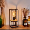 Colebrook Lámpara de mesa Crudo, Negro, 1 luz