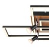 Globo IDA Lámpara de Techo LED Color madera, Negro, 5 luces