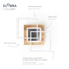 Elobra Panama Lámpara de Techo LED Crudo, 1 luz
