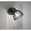 Fischer & Honsel Tilda Aplique Negro, 1 luz