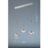 Fischer & Honsel Lavin Lámpara Colgante LED Níquel-mate, 3 luces