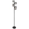 Globo RIHA Lámpara de Pie LED Negro, 6 luces