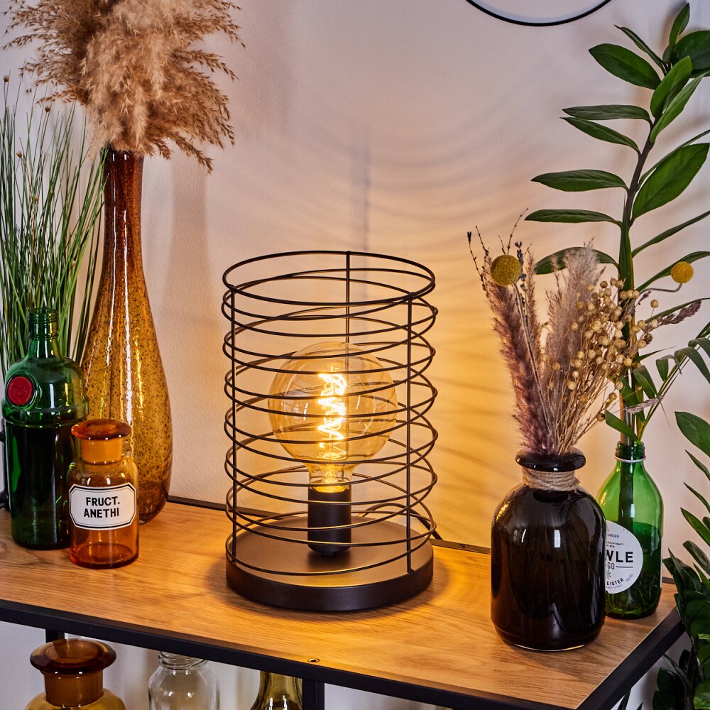 Tobuna Lámpara de mesa Negro, 1 luz main product photo