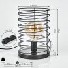 Tobuna Lámpara de mesa Negro, 1 luz Tobuna Lámpara de mesa Negro, 1 luz