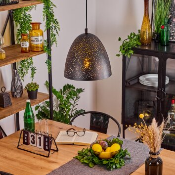 Balcosna Lámpara Colgante Negro, 1 luz