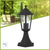 Brilliant Crown Poste de jardin Negro, 1 luz