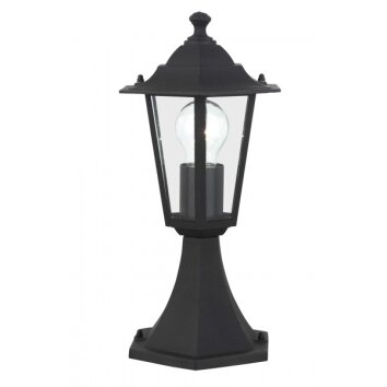 Brilliant Crown Poste de jardin Negro, 1 luz