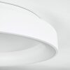 Maraya Lámpara de Techo LED Blanca, 1 luz, Mando a distancia