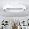 Maraya Lámpara de Techo LED Blanca, 1 luz, Mando a distancia