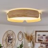 Fuscado Lámpara de Techo LED Color madera, 1 luz