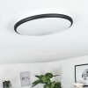 Magdala Lámpara de Techo LED Negro, Blanca, 1 luz