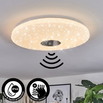 Shoi Lámpara de Techo LED Blanca, 1 luz, Sensor de movimiento