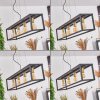 Woden Lámpara Colgante Negro, 4 luces