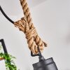 Nacate Lámpara Colgante Crudo, Negro, 1 luz